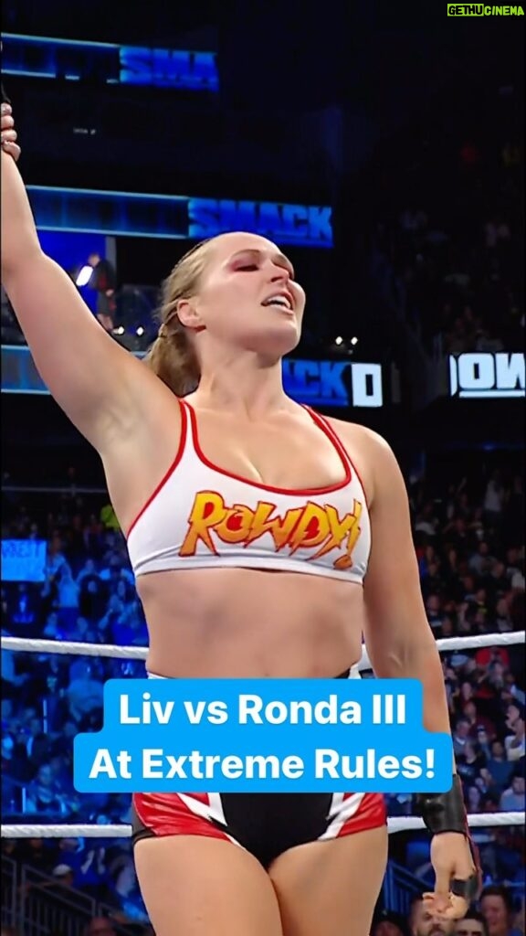 Ronda Rousey Instagram - @rondarousey just earned the right to challenge @yaonlylivvonce for the #SmackDown Women’s Title at #ExtremeRules!