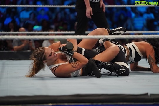 Ronda Rousey Instagram - Thanks for the help taking out the trash tonight @yaonlylivvonce - allow me to show my gratitude by giving you the fight of your life tomorrow at #summerslam