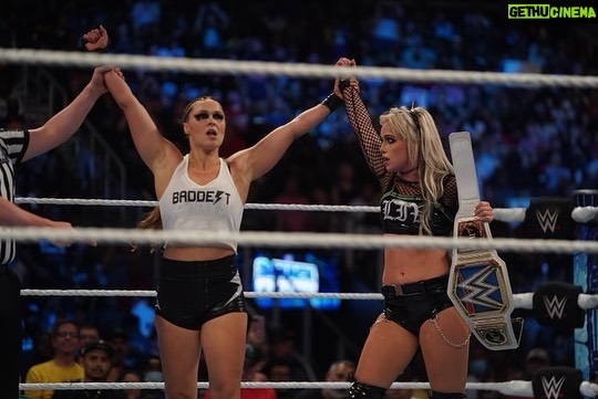 Ronda Rousey Instagram - Thanks for the help taking out the trash tonight @yaonlylivvonce - allow me to show my gratitude by giving you the fight of your life tomorrow at #summerslam