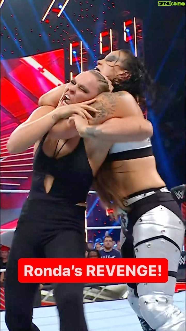 Ronda Rousey Instagram - @rondarousey isn’t holding back on @qosbaszler anymore! 😤👊💥‼️ #WWERaw