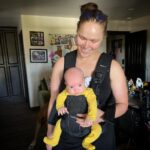 Ronda Rousey Instagram - Mom level 9000🔥I very much prefer carrying her on the outside 😅