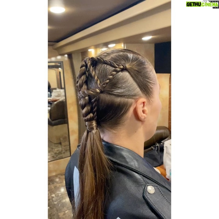 Ronda Rousey Instagram - Let’s take a second to appreciate those braids by @thisisbabe, makeup by @mariko_hirano and those aptly named @prada #monolith boots- here’s @charlottewwe fully appreciating one of the boots