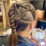 Ronda Rousey Instagram - Let’s take a second to appreciate those braids by @thisisbabe, makeup by @mariko_hirano and those aptly named @prada #monolith boots- here’s @charlottewwe fully appreciating one of the boots