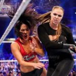 Ronda Rousey Instagram - I just had a baby 4 months ago…. Since the day I found out I was pregnant and calculated my due date, I knew I wanted to return to the @wwe at the #royalrumble2022 Two weeks, even two months postpartum that goal seemed crazier than ever before. But I just missed it so much… and I so badly wanted to give Pō the same example that my mom gave to me and my sisters - she never broke stride following her dreams while having us. Now it’s my turn.