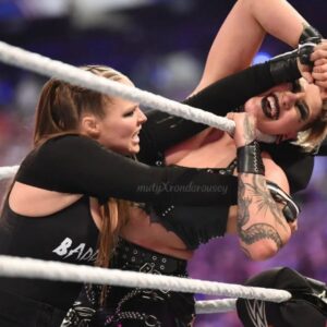 Ronda Jean Rousey Instagram - I just had a baby 4 months ago…. Since the day I found out I was pregnant and calculated my due date, I knew I wanted to return to the @wwe at the #royalrumble2022 

Two weeks, even two months postpartum that goal seemed crazier than ever before. 
But I just missed it so much… and I so badly wanted to give Pō the same example that my mom gave to me and my sisters - she never broke stride following her dreams while having us.
Now it’s my turn.