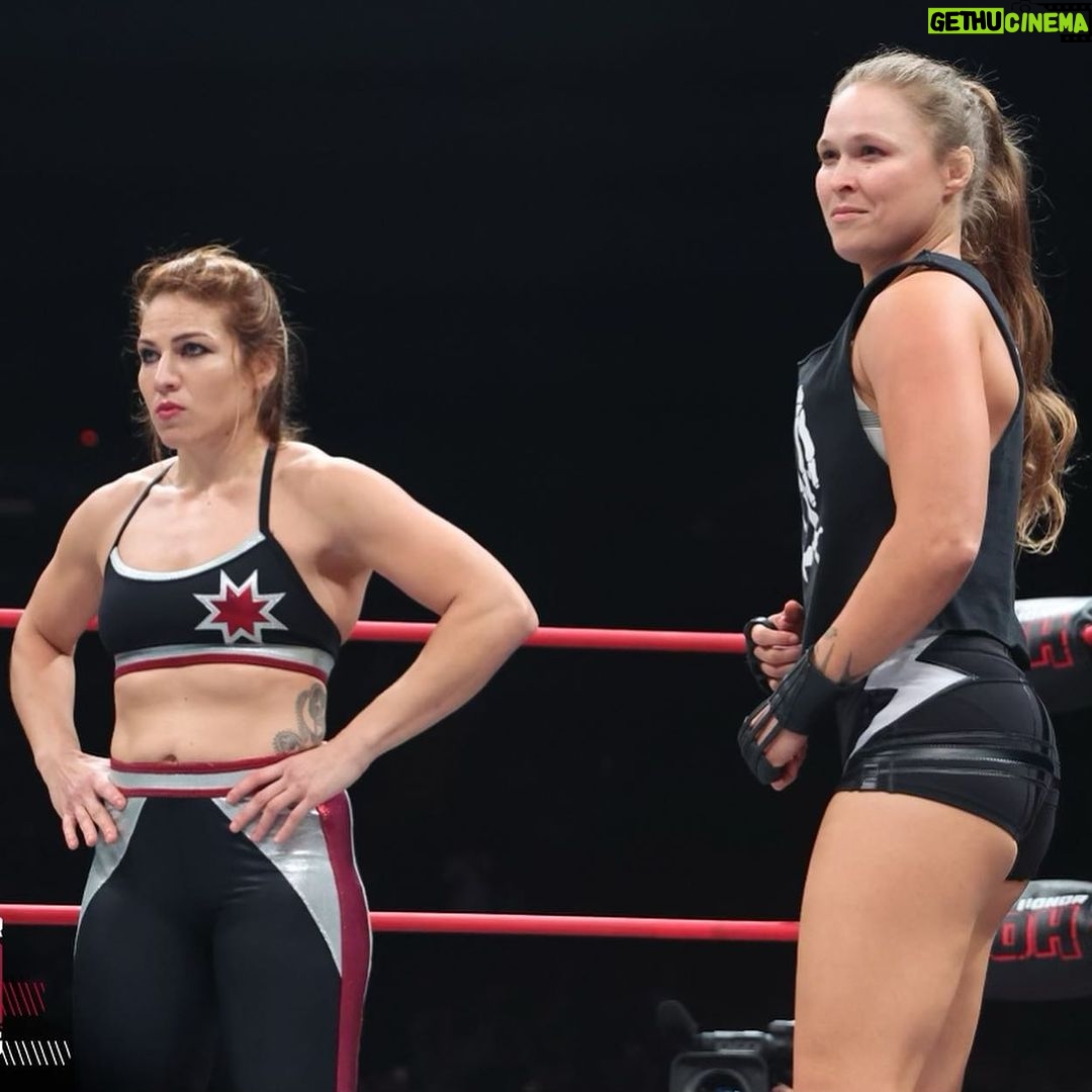 Ronda Rousey Instagram - Apparently kneeing people in the face is great for your hair - @marinashafir is that a smile I see? Thank you @athenapalmer_fg and @billie_starkz for being down to get down at the very last minute, you ladies are killing it