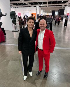 Ronen Rubinstein Instagram - @LAArtShow x @American_Heart ❤️ #StyledByChaise Head to Toe @YSL 💎 @VraiOfficial Vintage @JaegerLeCoultre Grooming @SRollerTaylor