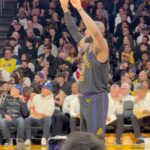 Ronen Rubinstein Instagram – Date Night 💜💛 Staples Center, Los Angeles