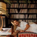 Ronen Rubinstein Instagram - Finally unlocking the Laurel Canyon vault. Summer of 2021, inspired by 1960’s Hollywood. Jonny, Chaise & I came together and spent the entire day creating, laughing, spinning vinyl, sipping good liquor. Good times with good people, during a not so good time in the world. I will forever cherish moments like this. #ShotByShoer #StyledByChaise