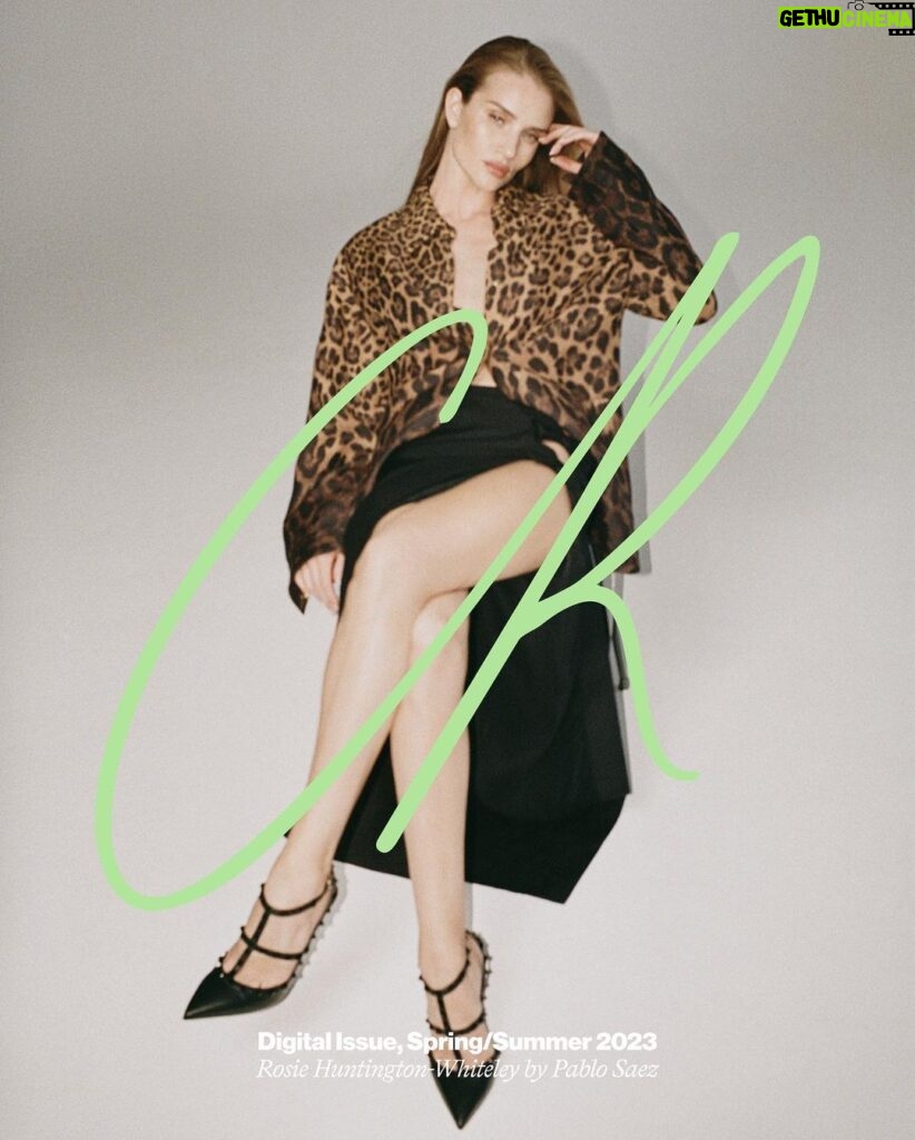 Rosie Huntington-Whiteley Instagram - Spring/Summer 2023 Issue of CR Fashion Book by @pablo.saez