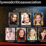 Rosie Perez Instagram - Yay!!!! #BestSupportingActress #nominee Thanks @hollywoodcriticsassociation !! Honored! And congratulations @kaleycuoco #BestActress & @flightattendantonmax #BestStreamingSeries!! @warnerbrostv @hbomax