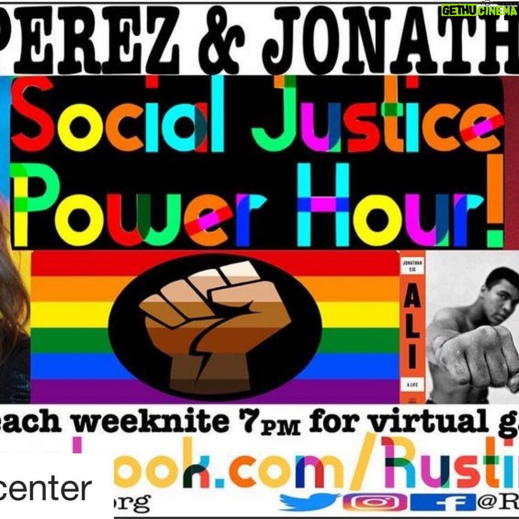 Rosie Perez Instagram - Yay! Please join us tonight 7pm Facebook live to celebrate @muhammadali @muhammadalibook! #boxing #Repost @rustincenter with @get_repost ・・・ Let's get ready to rumble~ TONITE @rustincenter Social Justice Power Hour @rosieperezbrooklyn @joneig @muhammadalibook Celebratin' birthday of @muhammadali in virtual community-buildin' conversation as fabulous as it is meaningful LIVE 7pm ET Gonna' be a KO! https://facebook.com/events/246121837029288