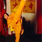 Rosie Perez Instagram - OMG!! What a flashback! Look at the seriousness on my face! I need to get my behind back in the @usashaolintemple! Don’t know if I can kick that high again😬😂. Amituofo Sifu ShiyanMing! Love you always. #shaolintemple sister forever! #stopasianhate #Repost @usashaolintemple with @get_repost ・・・ Happy International Women’s Day! #TBT to our temple sister & actress Rosie Perez showing her incredible CHI 🙏🏼Shoutout to all of our women warriors! #StrongWomen #WomenEmpowerment
