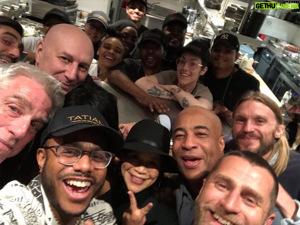 Rosie Perez Instagram - It was a magical birthday dinner night for @benjohnanderson at a magical super delicious fly ass restaurant. Thank you Chef Kwame! @chefkwameonwuachi Tatiana by Chef Kwame