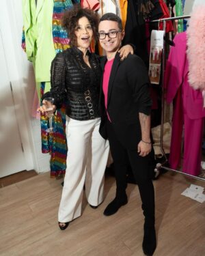 Rosie Perez Instagram - Singing my dear friend @csiriano praises once again! Fantastic benefit for @pinkaidorg supporting women going through breast cancer treatment.