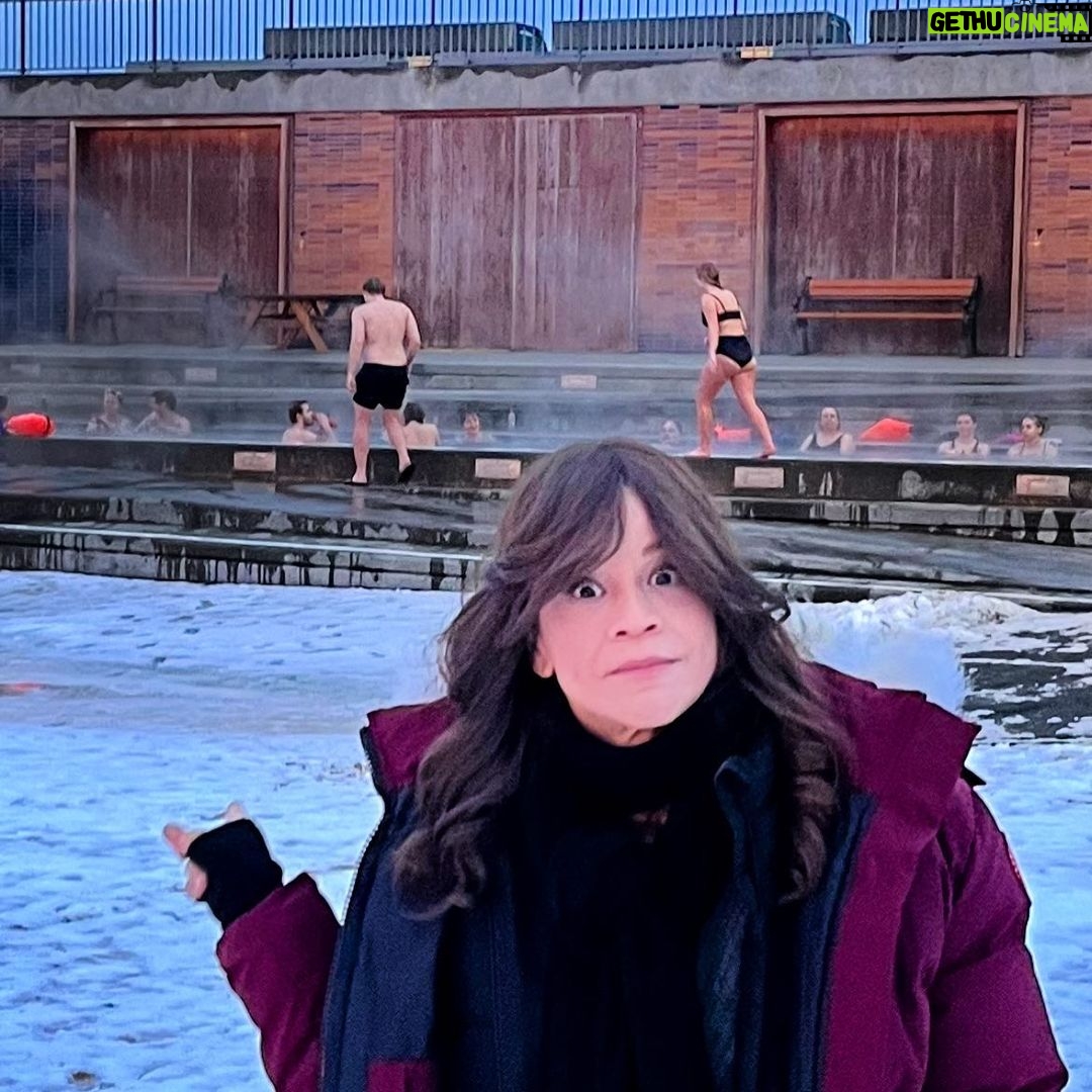 Rosie Perez - 12.9K Likes - It’s ten freaking degrees outside! And some of them were straight up naked! My ass will not be up in there but my goodness I love this place! #Iceland #onlocation @flightattendantonmax @hbomax