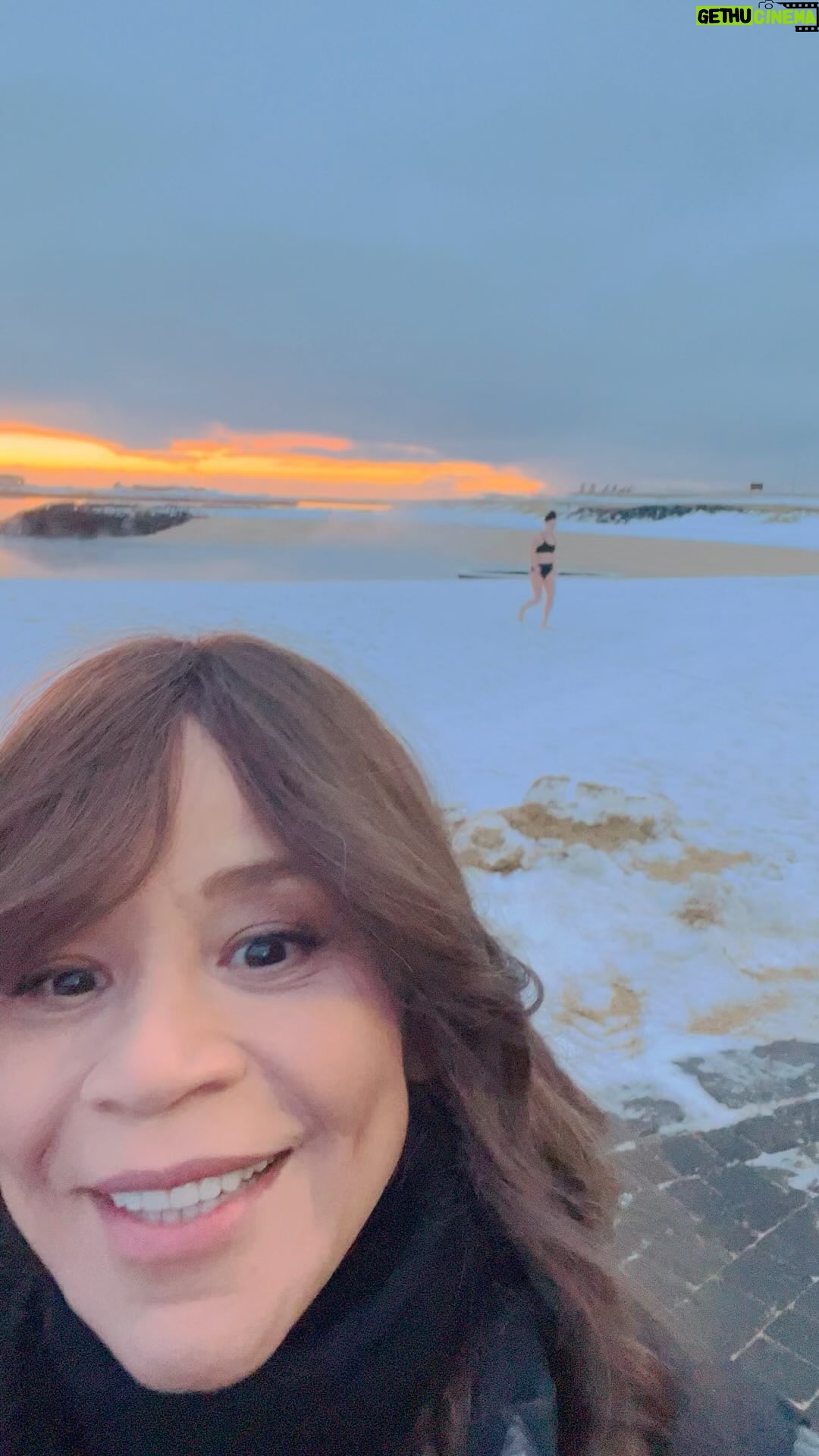 Rosie Perez - 7.4K Likes - What! Girlfriend just strolling out of the freezing ass Atlantic Ocean like nothing! It’s 10 degrees outside! I’m bugging! #Iceland #onlocationshoot Gotta love it😂 @flightattendantonmax @hbomax