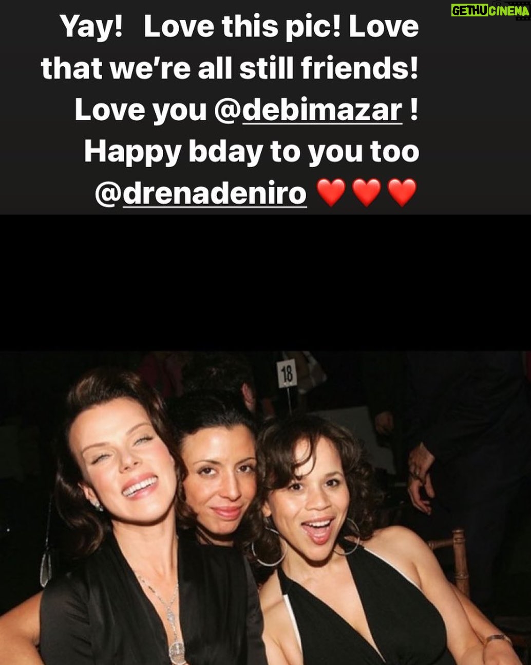 Rosie Perez - 3.9K Likes - Thank you @debimazar for this bday posting! Folks love it so much asked me to post as well. Look how young we all were! Still friends after all these years! Love you Deb and @drenadeniro!