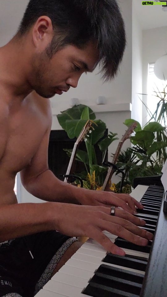 Ross Butler Instagram - I dont think I've ever posted me playing a classical piece, mainly bc I dont think there is interest for it and it is technically exhausting. But it's hot in LA and I haven't played classical since I was a kid. So here ya go. Shirtless Chopin. That's gotta ring to it. Nocturne op.9-2 by Frederic Chopin Venice Beach