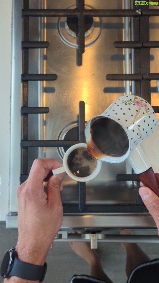 Ross Butler Instagram - This Arabic coffee technique has changed my coffee taste forever... And my caffeine tolerance haha