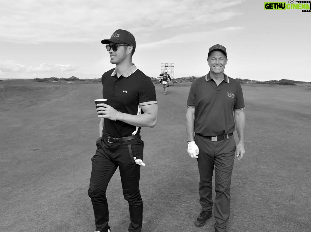 Ross Butler Instagram - Played golf at the oldest course in history with my @boss family. In other words, I drank some really good scotch and sucked at golf in front of the people who invented the sport at the oldest course in history. #BeYourOwnBOSS The Old Course, St Andrews.