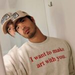 Ross Butler Instagram – If it’s finger painting or picture taking,
I want to make art with you.
If you’re having a good day or feeling a type of way,
I want to make art with you.
If it’s something we can put up on the shelf,
or maybe just the time we’re spending itself,
I’ll always want to make art with you.

Proud of you @sarahbahbah you’re a gem of a human and a hell of an artist.