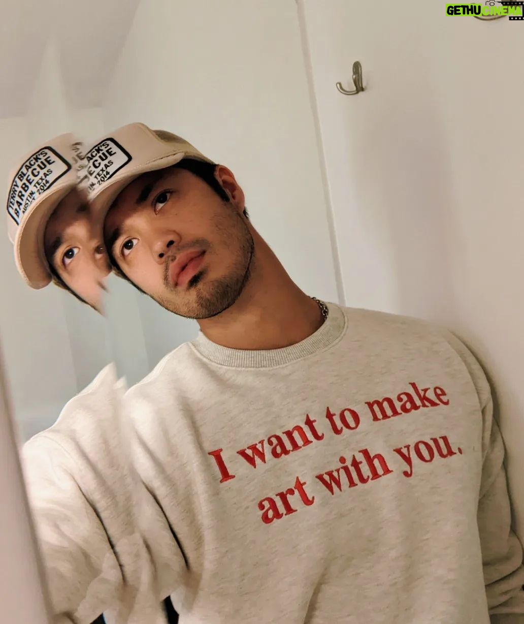 Ross Butler Instagram - If it's finger painting or picture taking, I want to make art with you. If you're having a good day or feeling a type of way, I want to make art with you. If it's something we can put up on the shelf, or maybe just the time we're spending itself, I'll always want to make art with you. Proud of you @sarahbahbah you're a gem of a human and a hell of an artist.
