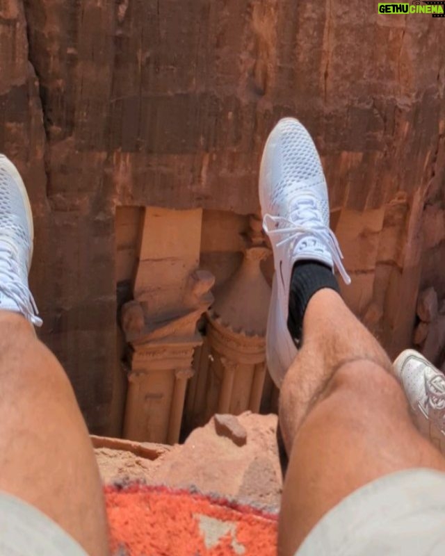 Ross Butler Instagram - Look at that rock! Day 1 Jordan: Petra Petra Archeological Park