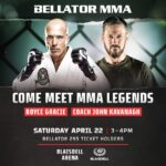 Royce Gracie Instagram - 🚨 Hawaii Meet & Greet 🚨 #Bellator295 ticket holders will get the chance to meet @realroyce and @coach_kavanagh on Saturday, April 22. This exclusive opportunity takes place from 3pm – 4pm on the Blaisdell Arena concourse. Reposted from @bellatormma