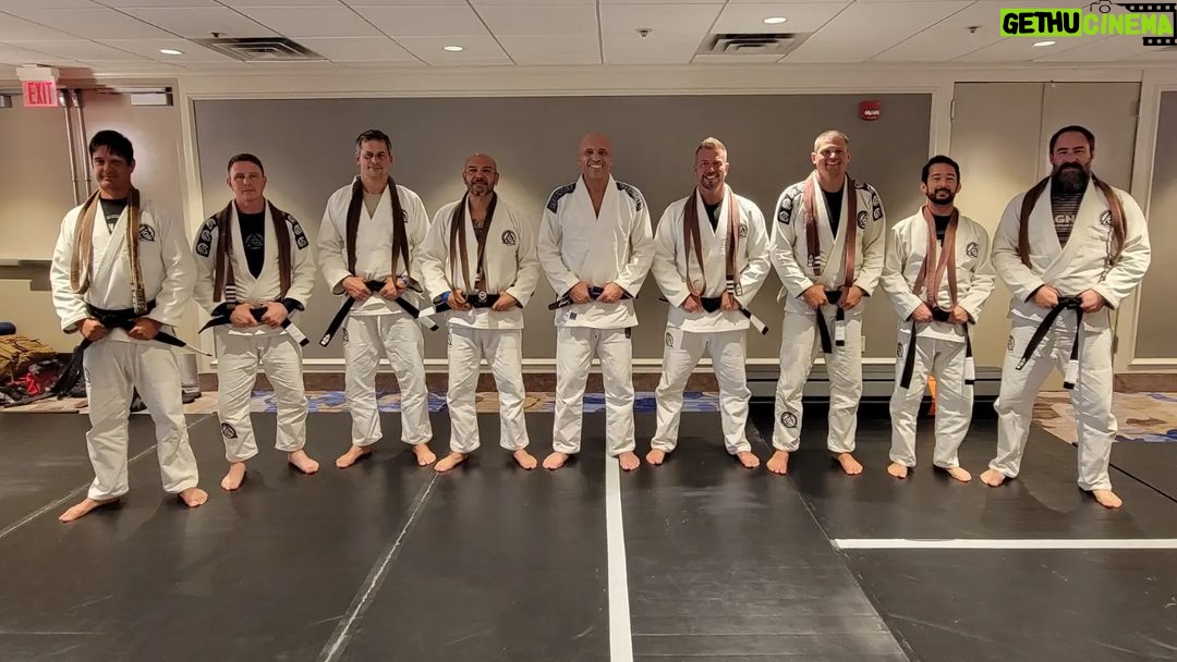 Royce Gracie Instagram - Day 4 of the RGJJN gathering start with @crosleygracieac seminar follow by the belt promotion of the new black belts. Congratulations and thank you to everyone for showing up, for your help and for your trust. ππΌ