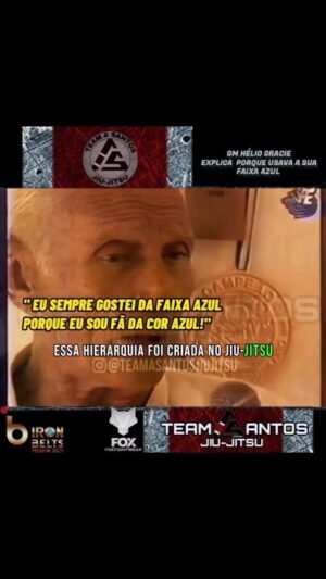 Royce Gracie Instagram - Neste corte o GM Hélio Gracie revela o porque de usar a FAIXA AZUL ao invés da Faixa Vermelha.

In this cut, GM Helio Gracie reveals why he uses the BLUE BELT instead of the Red Belt.