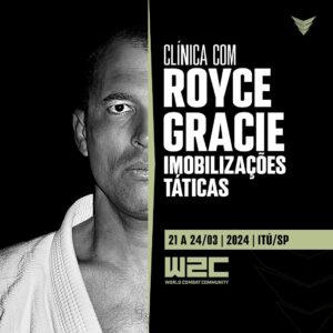 Royce Gracie Instagram - Se você é um profissional ou civil dedicado à melhoria contínua das suas habilidades de combate, esta é uma instrução que não pode ser ignorada. 

Imobilizações táticas vão muito além das técnicas tradicionais de artes marciais. São uma série de técnicas que se adaptam à realidade do combate corpo a corpo entre indivíduos potencialmente armados, proporcionando estratégias eficazes para situações extremas.

Royce Gracie, uma verdadeira lenda das artes marciais, é mais do que apenas um multicampeão do UFC. Ele também é um policial honorário do departamento de polícia de Pocatello, Idaho, nos Estados Unidos. 

Sua experiência e conhecimento são inigualáveis quando se trata de adaptar técnicas de combate corpo a corpo para a realidade do combate armado.

Não perca a chance de aprofundar seu conhecimento sobre o tema com um dos maiores instrutores do Brasil.

Esteja pronto, esteja no W2C Brazil - O Retorno.