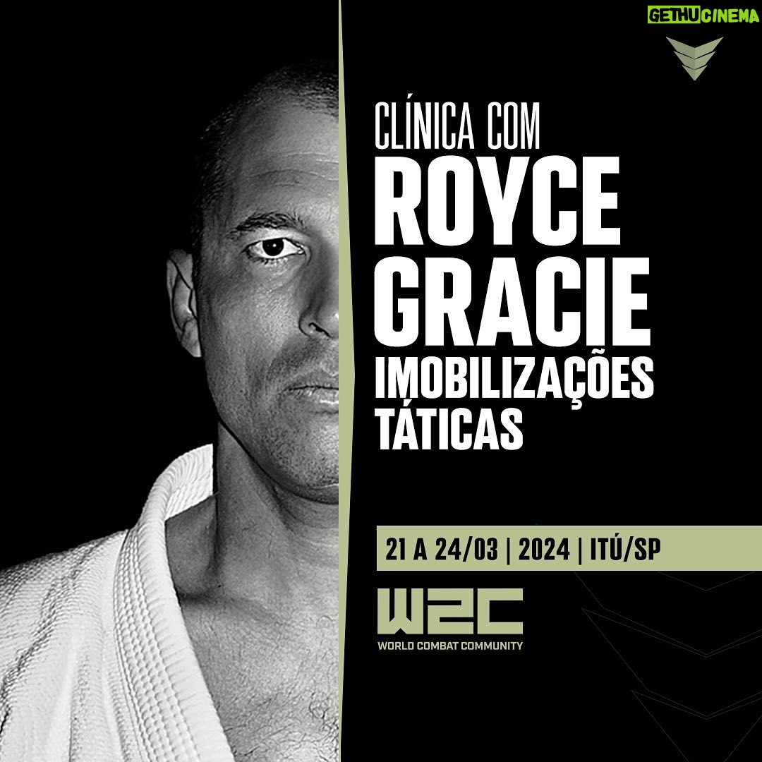 Royce Gracie - 8.8K Likes - Se você é um profissional ou civil dedicado à melhoria contínua das suas habilidades de combate, esta é uma instrução que não pode ser ignorada.
Imobilizações táticas vão muito além das técnicas tradicionais de artes marciais. São uma série de técnicas que se adaptam à realidade do combate corpo a corpo entre indivíduos potencialmente armados, proporcionando estratégias eficazes para situações extremas.
Royce Gracie, uma verdadeira lenda das artes marciais, é mais do que apenas um multicampeão do UFC. Ele também é um policial honorário do departamento de polícia de Pocatello, Idaho, nos Estados Unidos.
Sua experiência e conhecimento são inigualáveis quando se trata de adaptar técnicas de combate corpo a corpo para a realidade do combate armado.
Não perca a chance de aprofundar seu conhecimento sobre o tema com um dos maiores instrutores do Brasil.
Esteja pronto, esteja no W2C Brazil - O Retorno.