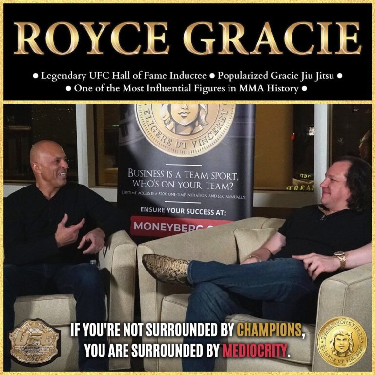 Royce Gracie Instagram - A mediocre environment leads to a future of mediocre results. A champion environment eventually leads to champion results. @realroyce It won't happen over night. But if you don't earn your spot in the best environments, it won't happen at all. And if it's not clear you're one of these people, You would simply not be allowed in those environments. You need to EARN your continued right to be among high quality peers, If you want to experience a high quality life. The best place to start is with the right strategy. Speak to my head coach. Apply here -> @derekmoneyberg -— 🏆 Coaching 10,000+ Elite Clients 📩 DM me “WEALTH” to learn more and earn more 🏆💰🤔 👉🏻 ⁣⁣⁣⁣⁣⁣⁣⁣⁣⁣⁣⁣⁣⁣⁣⁣⁣⁣⁣ Follow me, @derekmoneyberg! -— ⁣⁣⁣⁣⁣⁣⁣. . #entrepreneur #success #motivation #motivationalquotes #hustle #grind #hardwork #motivationmonday #entrepreneur #entrepreneurquotes #entrepreneurship #workhard #dedication #dedicated #business #riseandgrind #leadership #quotes #passion #successquotes #mindset