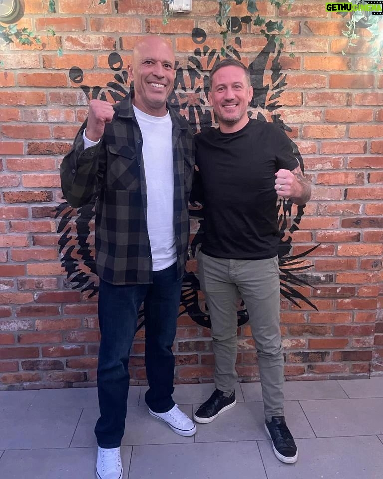 Royce Gracie Instagram - Two Legends In The House @realroyce and @coach_kavanagh enjoy some @forgedirishstout lads! 🖤🤍⚔️