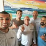 Royce Gracie Instagram - Oahu, Hawaii Thanks @islandjiujitsu @simboogy for outrigger canoe surfing. @eddierothman @kala_dacaptain @haleiwa_shark_tours for shark cage diving. @kidpeligro for the North Shore tour. @graciejiujitsukailua @tulsigabbard for the good time on the mat. @jpizzleallday for the surfing lessons.