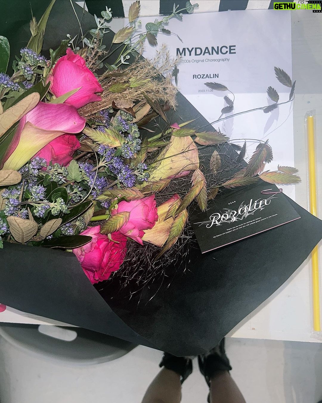 Rozalin Instagram - 예상치못했던 아주 기쁘고 행복했던 하루를 만들어 주셔서 감사해요 💐🫶🏻@mydance.official S. @ryeoojung M. @reeyoochoi H. @han._.binii