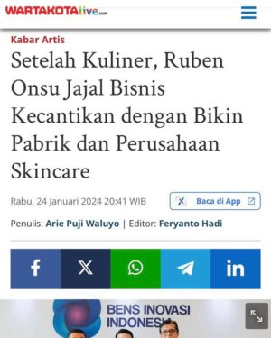 Ruben Onsu Instagram - @bensinovasi.indonesia semoga bisa berguna untuk kalian yg mau punya product sendiri, dan bisa menambah lagi membuka lapangan pekerjaan baru buat banyak orang yaa 🤍
.
yuk gabung dan join bareng ya di @bensinovasi.indonesia 
#rubenonsu #bensu #realbensu #justruben #jalani_nikmati_syukuri #janganlupabahagia #senyuminsja #rezekigakketuker