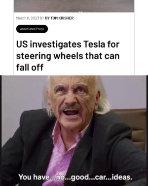 Ruben Rabasa Instagram - This is what happens when you DON’T write down my good ideas Elon. #iwarnedyou 
.
.
#agoodsteeringwheelthatdoesnotflyoffwhileidriving #rubenrabasa #ithinkyoushouldleave #ityl #tesla #elonmusk