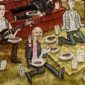 Ruben Rabasa Instagram - Who’s down to get some #sloppysteaks 🥩 💦 @thevailfamilyartcollection be doing the best at this. 
.
.
.
#ithinkyoushouldleave #rubenrabasa #itysl #fanart #ityslfanart