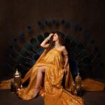 Rubina Dilaik Instagram - I Pray every Single day , “You are strong , capable, powerful and incredible, You are a perfect vision of The Creator “…. My heart is filled with #blessings and #gratitude 🧿♥️. Applause for the The team “who created this Golden Aureate 💛👑 Photography- @sapna_kapoorr @littletoesbymuskan Setups and coordination- @partycircle_ind outfit- @rajbinderchahalofficial Jewellery @zevar_geeta Styling @styleitupbyaashna Sourcing and looks @shreyasinghoofficial