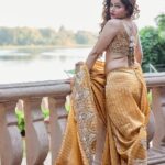 Rubina Dilaik Instagram - Can you feel My heart thumping with sun filled Golden Hues …. . . . Shot by @gauravsawn Styled by @stylingbyvictor @sohail__mughal___ Outfit:- @studiobagechaa @_vaishnavii.3011 Jewellery @funkymaharani Assisted by @janvijain123 Managed by @jiggz_zala1188