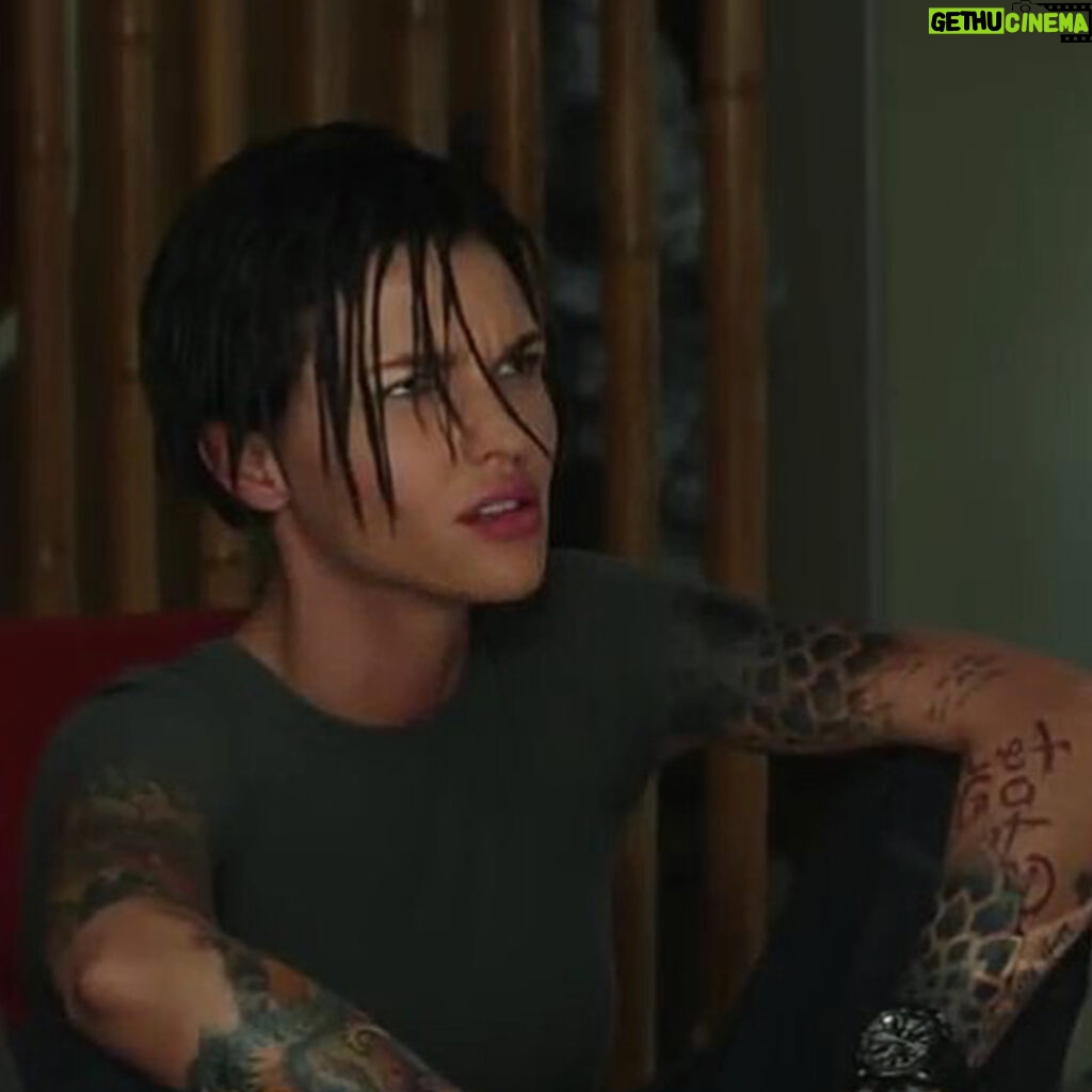 Ruby Rose Instagram - I frown a lot in this film haha I really don’t frown that much in life.