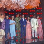 Ruchikaa Kapoor Instagram - Representing @netflix_in today, at the launch of #Qala 🎼🎤🎷🎻 Trailer Out Now! Styling team Creds: Outfit - @azafashions Jewellery - @aquamarine_jewellery Styled by - @anishagandhi3 & @rochelledsa MUAH- non-existent…but whatever little you see, has been done by me 🤓😎