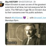 Russell Kane Instagram – Einstein. Tonight @historyuk