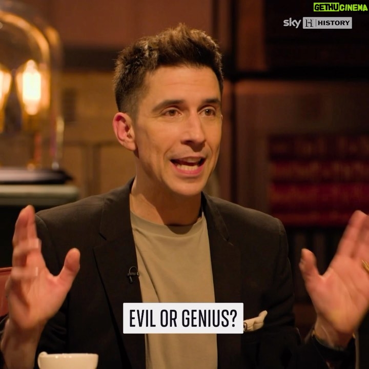 Russell Kane Instagram - The jury is assembled, and the truth bombs ready for national symbol of the war, Winston Churchill. Now we can finally decide, was he evil… or genius? #EvilGenius 😈 💡 with @russell_kane starts Tonight 9pm on Sky HISTORY.