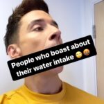 Russell Kane Instagram - hydration boasters Newsflash – it’s not an achievement worth boasting about if you manage to drink more water.