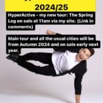 Russell Kane Instagram - As requested - an intimate run of rooms in the spring. Main tour will be in Autumn 2024 - rooms on sale early 2024