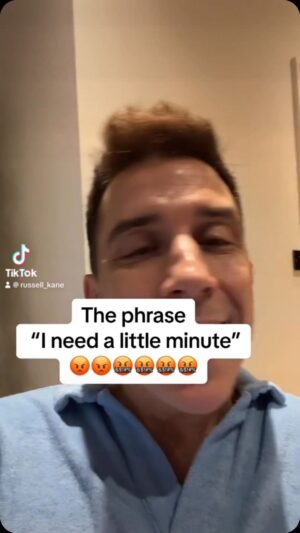 Russell Kane Instagram - The phrase
 “I need a little minute” 
😡😡🤬🤬🤬🤬