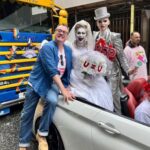 Russell T Davies Instagram - Pride memories! Proud to march with @cheddar_gorgeous and @annaphylactic1 on behalf of @georgehousetrust, doing such great work to eradicate stigma and educate across the north west. What a great day. Viva Manchester! ♥️ 🌈